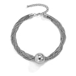 Choker sedutor moderno prata