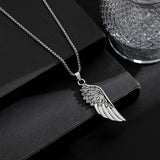Colar asa de anjo em aço valor por defeito título