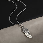 Colar asa de anjo em aço valor por defeito título