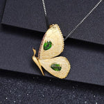 Colar borboleta com diopsídio dourado valor por defeito título