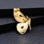 Colar borboleta dourado com granada valor por defeito título