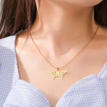Colar borboleta origami