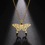 Colar borboleta origami