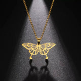 Colar borboleta origami
