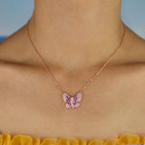 Colar borboleta rosa valor por defeito título