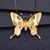 Colar borboleta safira luxo valor por defeito título