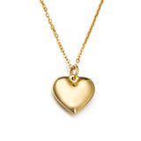 Colar casal coração dourado