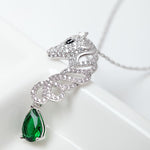 Colar cavalo diamante esmeralda