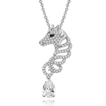 Colar cavalo diamante