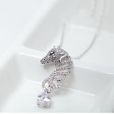 Colar cavalo diamante diamante