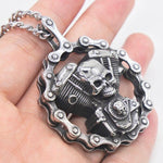 Colar caveira biker valor por defeito título