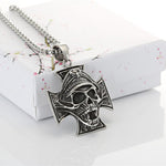 Colar caveira cruz de ferro valor por defeito título