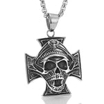 Colar caveira cruz de ferro valor por defeito título