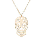 Colar caveira mexicana ouro