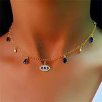 Colar choker com olho título por defeito