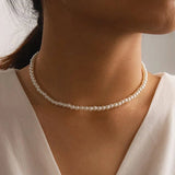 Colar choker de pérolas título por defeito