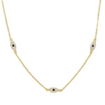 Colar choker olho ouro