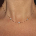 Colar choker olho