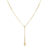 Colar com cruz suspensa ouro
