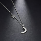 Colar com estrela e lua