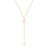 Colar com pérolas da moda ouro de 14k