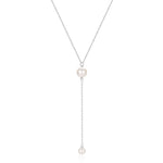 Colar com pérolas da moda prata 925
