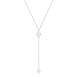 Colar com pérolas da moda prata 925
