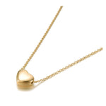 Colar coração dourado título por defeito