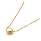 Colar coração dourado título por defeito