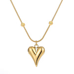 Colar coração metal dourado valor por defeito título