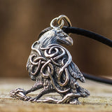 Colar corvo de odin prata valor por defeito título