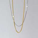Colar cruz choker