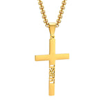 Colar cruz da fé ouro