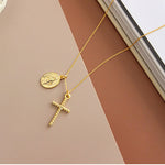 Colar cruz de jesus e maria valor por defeito título