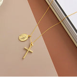Colar cruz de jesus e maria valor por defeito título