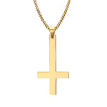 Colar cruz de são pedro ouro