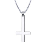 Colar cruz de são pedro prata