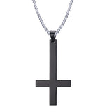Colar cruz de são pedro preto