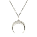 Colar de lua em metal prata 925