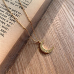 Colar de lua para mulher banhado a ouro 18k
