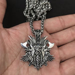 Colar deus odin metal