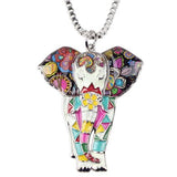 Colar elefante moderno branco