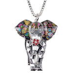 Colar elefante moderno cinzento