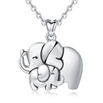 Colar elefante prata 925 45 cm