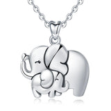 Colar elefante prata 925 45 cm