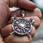 Colar escudo de odin prata valor por defeito título