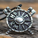 Colar escudo de odin prata valor por defeito título