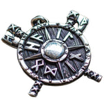 Colar escudo de odin prata valor por defeito título