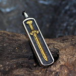 Colar espada viking einherjar valor por defeito título
