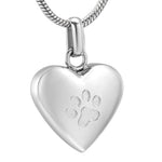 Colar gato prata coração prata / 1 pendente